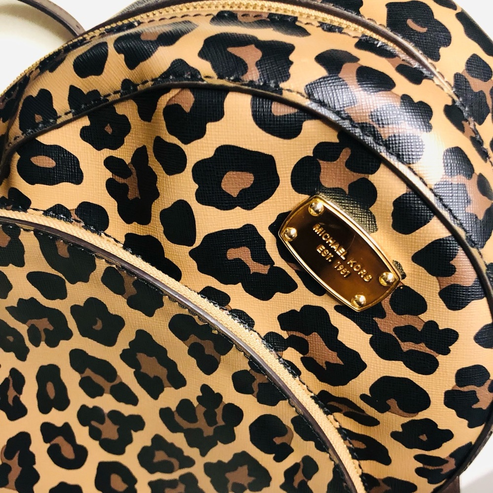 Micheal Kors Cheetah print backpack